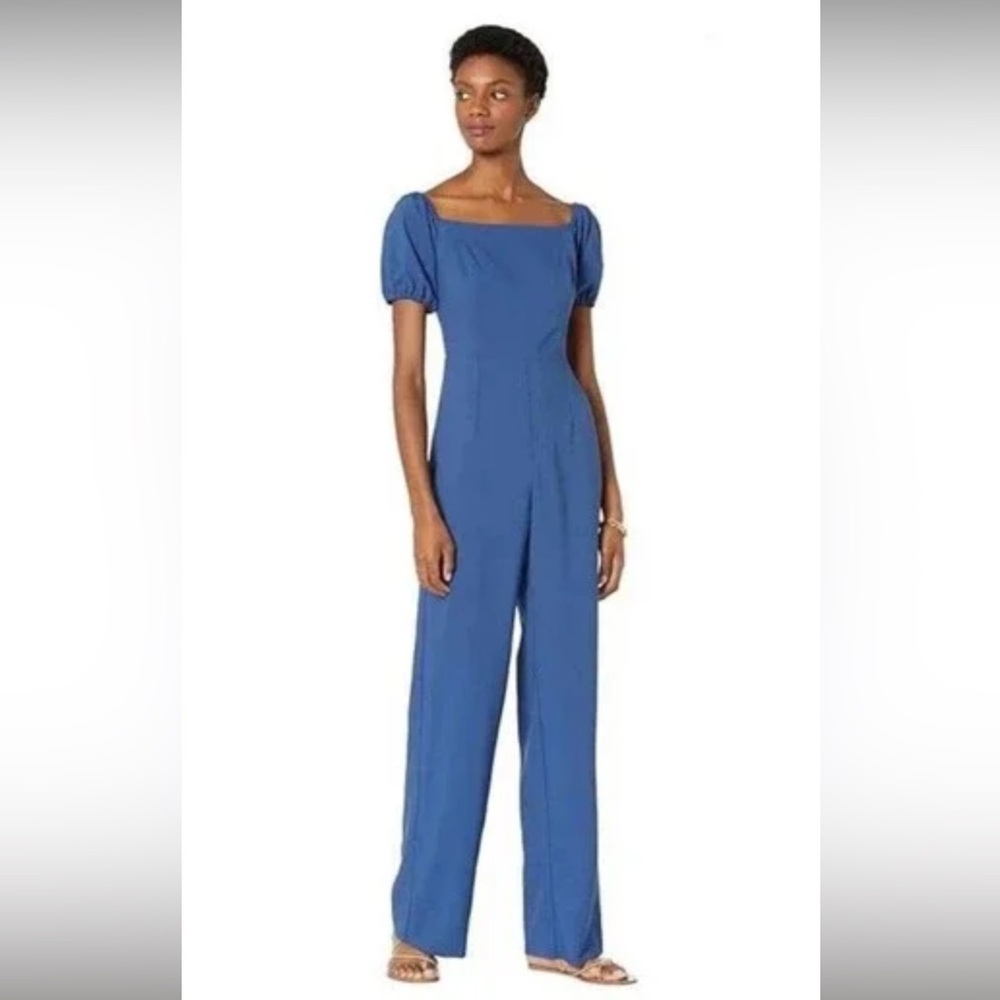 Lilly Pulitzer Navy Jumpsuit Wide Leg Sz 2